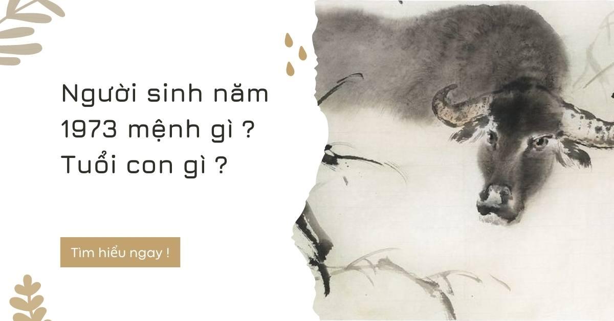 Người sinh năm 1973 mệnh gì ? Tuổi con gì ? Vật phong thủy hợp tuổi 1973