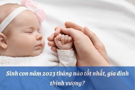 Sinh con năm 2023 tháng nào tốt nhất, gia đình thịnh vượng | Huggies