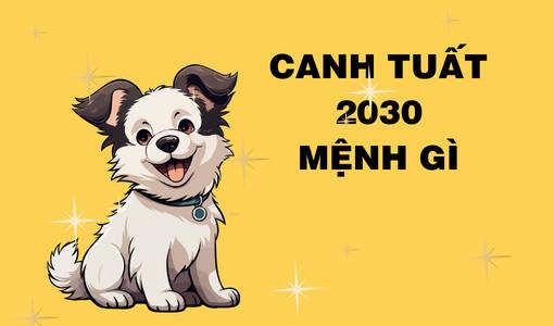 Sinh năm 2030 mệnh gì? Vận mệnh của Canh Tuất 2030?