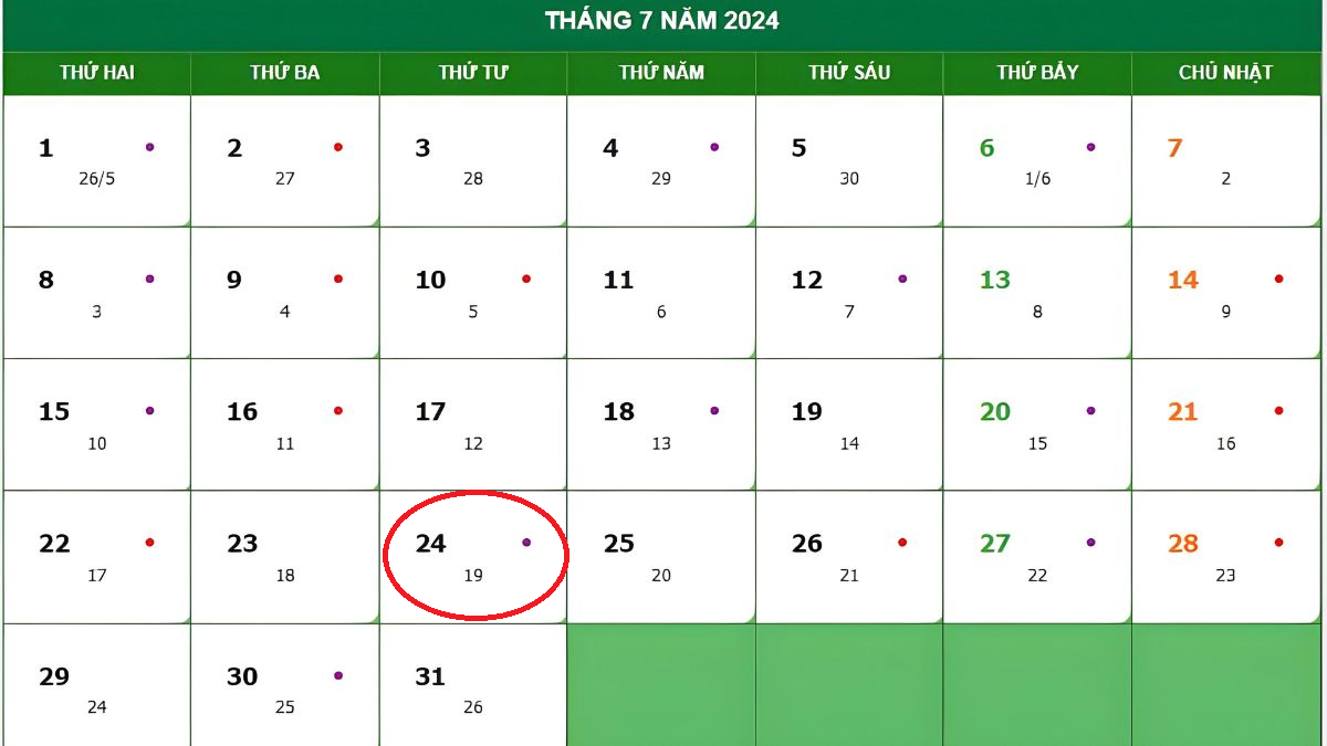 24 Tháng 7 Là Ngày Gì? Giải Mã Bí Ẩn Theo Phong Thủy!