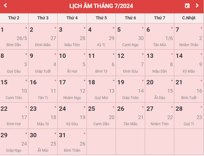 24 Tháng 7 Là Ngày Gì? Giải Mã Bí Ẩn Theo Phong Thủy!